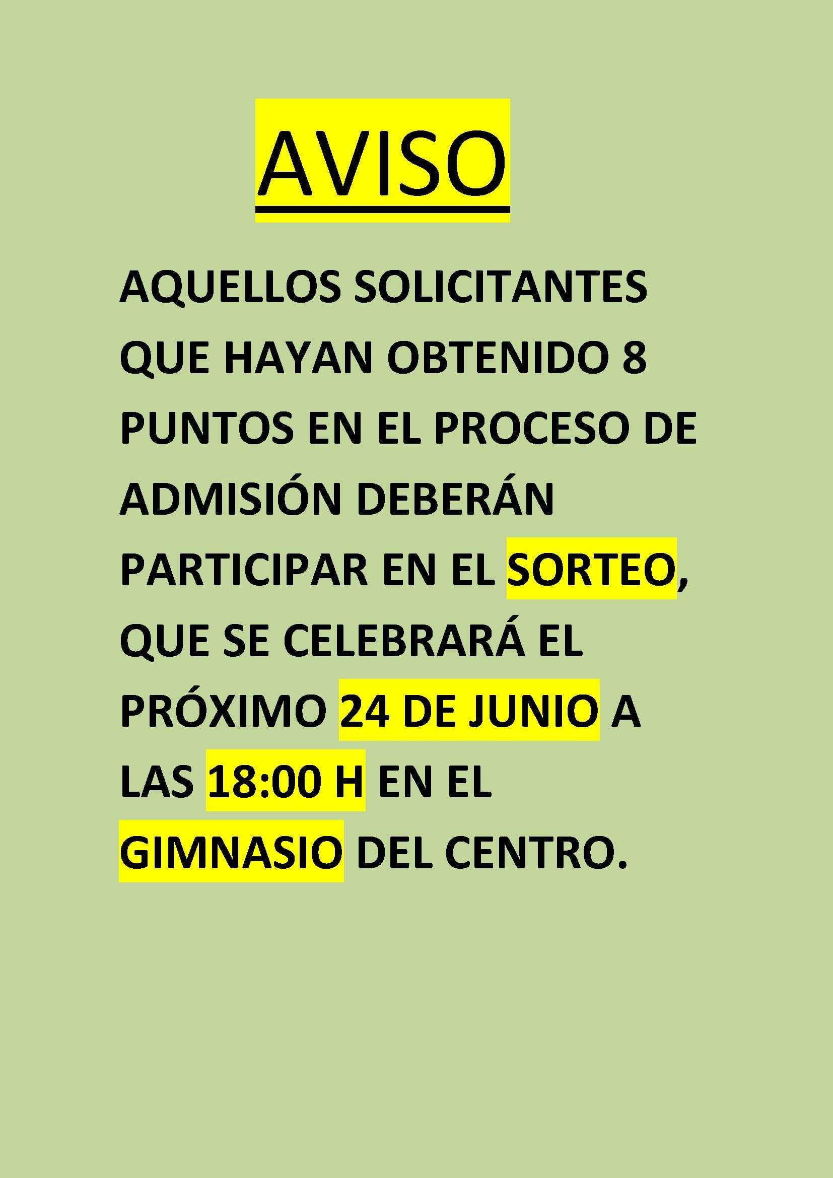 aviso escolarizacion